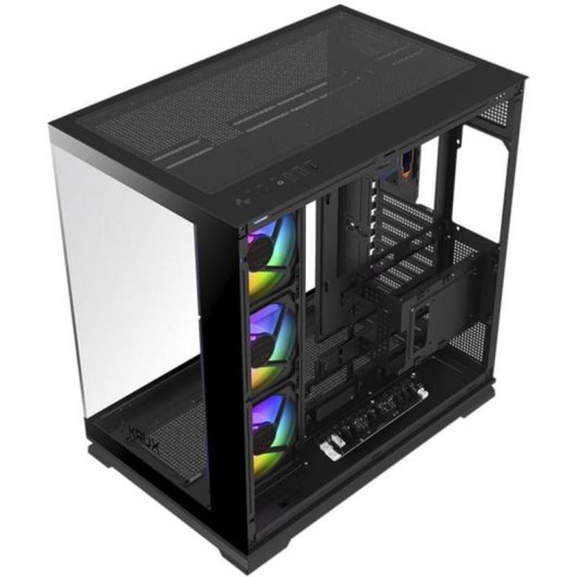 Caja PC Krux Atron Torre Midi Vidrio Templado ARGB