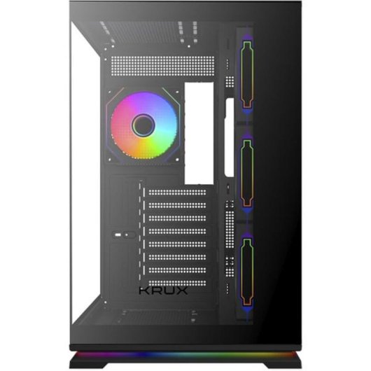 Caja PC Krux Atron Torre Midi Vidrio Templado ARGB