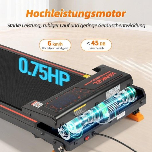 Tappetino elettrico Rolipo T5198 1-6 km/h inclinabile con applicazione