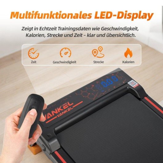 Tappetino elettrico Rolipo T5198 1-6 km/h inclinabile con applicazione