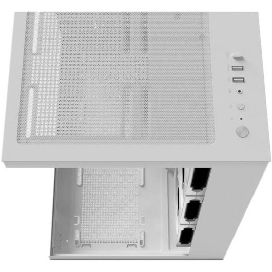 Caja PC Krux Atron Torre Midi Blanca ATX Panel Vidrio Templado ARGB