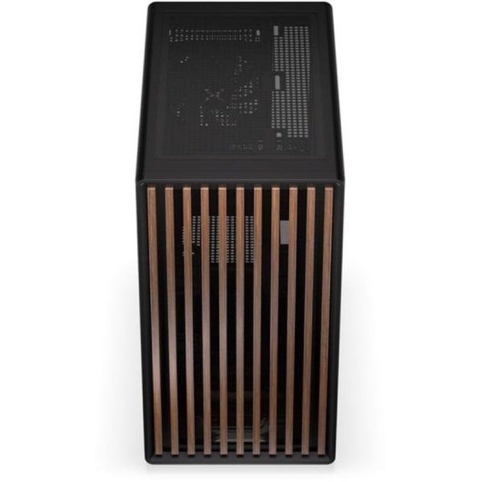 Boîtier PC Krux Helio microATX Noir/Bois Verre Trempé