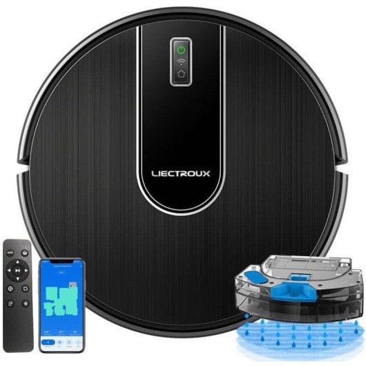 Aspirapolvere senza Fili Liectroux N7S 4000Pa 600ml 4400mAh 120 min WiFi APP