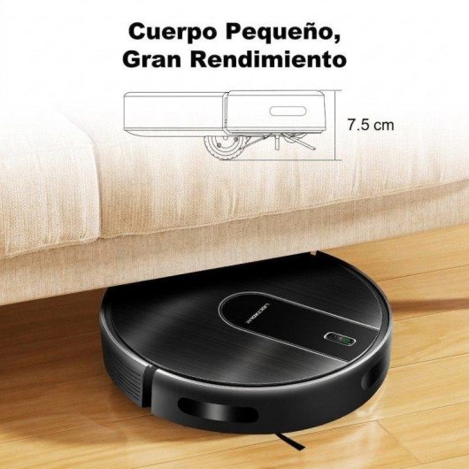 Aspirapolvere senza Fili Liectroux N7S 4000Pa 600ml 4400mAh 120 min WiFi APP
