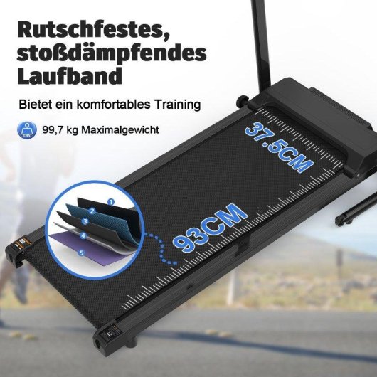 Tapis de Course 2-in-1 Rolipo W726S00003 con App Portatile