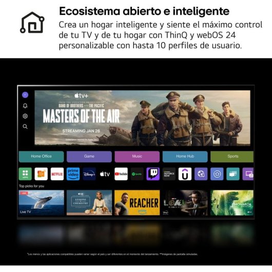 LG NANOCELL 4K 43NANO82A6B.AEU UltraHD 4K Smart TV WebOS24 AI ThinQ