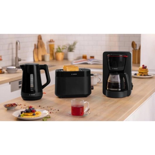 Tetera eléctrica Bosch TWK1M123 1,7 L 2400 W Negro