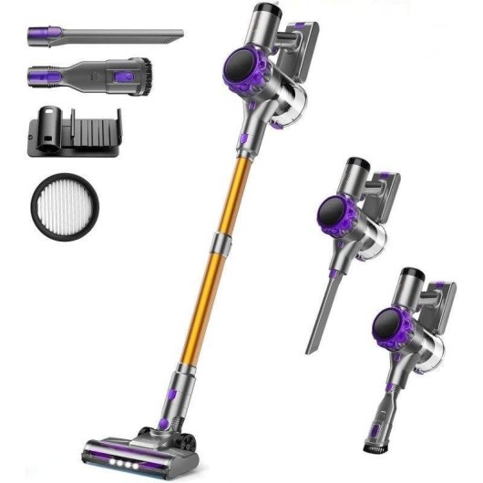 Aspirapolvere senza Fili Rolipo S3P 250W Leggero 2,5 kg Viola e Oro