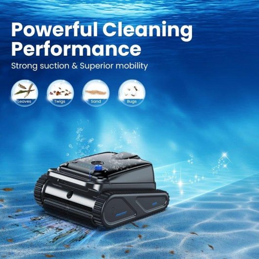 Schwimmbadroboter Rolipo Y50S Kabellos Starke Saugkraft Klettert Waende