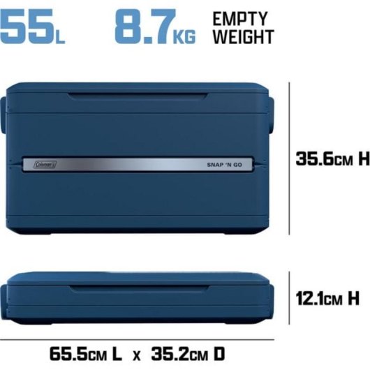 Nevera Plegable Coleman Snap'N Go 55QT 52 Litros Refrigeración Pasiva