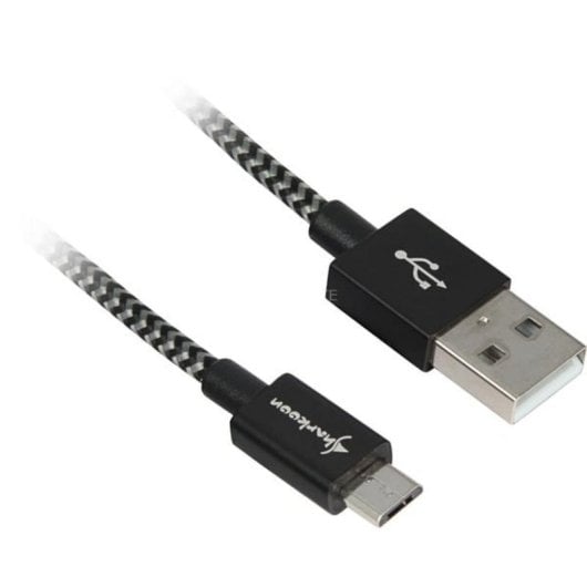 Sharkoon USB 2.0 Kabel USB-A auf Micro-USB 50 cm mit geflochtenem Mantel