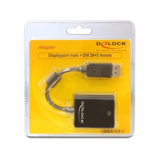 Adattatore DeLOCK 61847 DisplayPort a DVI-I Nero