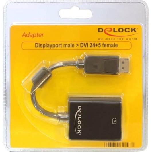 Adattatore DeLOCK 61847 DisplayPort a DVI-I Nero
