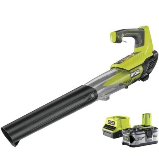 Soplador de hojas Ryobi ONE+ 18V Batería Ion Litio 160 km/h