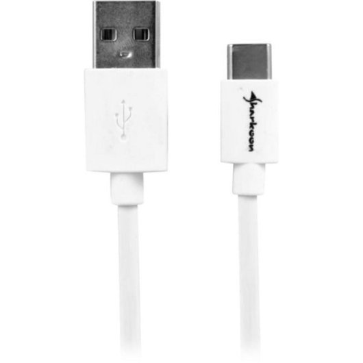 Sharkoon USB 2.0 Kabel USB-A auf USB-C 1 m weiß