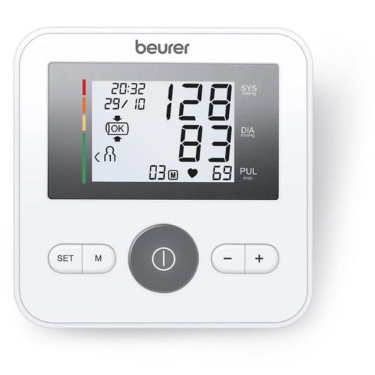 Esfigomanómetro de brazo Beurer BM 27+ con brazalete 22-42 cm y conexión USB