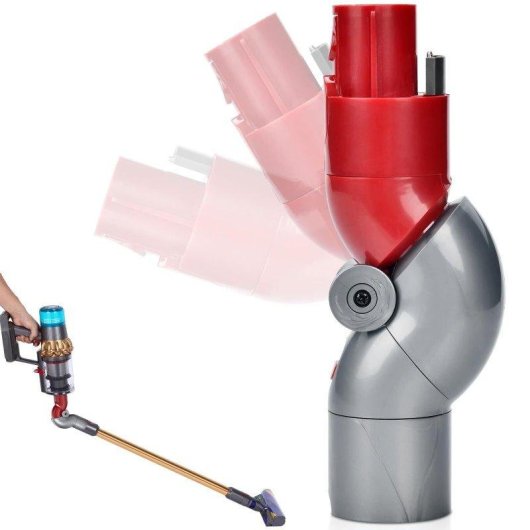 Adattatore angolare Blossom compatibile con Dyson V7 V8 V10 V11 V15 90° Rosso