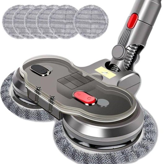 Mop Elettrica Blossom Compatibile con Dyson V7/V8/V10/V11/V15 Incluse 6 Coperte da Pulizia