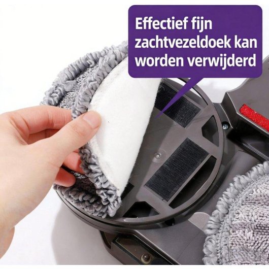 Mop Elettrica Blossom Compatibile con Dyson V7/V8/V10/V11/V15 Incluse 6 Coperte da Pulizia