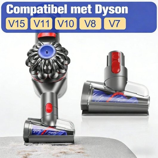 Spazzola antiarriccioli spirale Blossom per aspirapolveri Dyson V7/V8/V10/V11 beccuccio turbo mini