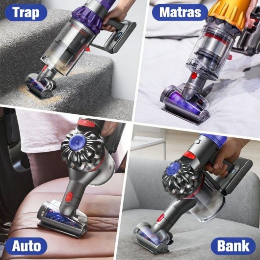 Spazzola antiarriccioli spirale Blossom per aspirapolveri Dyson V7/V8/V10/V11 beccuccio turbo mini
