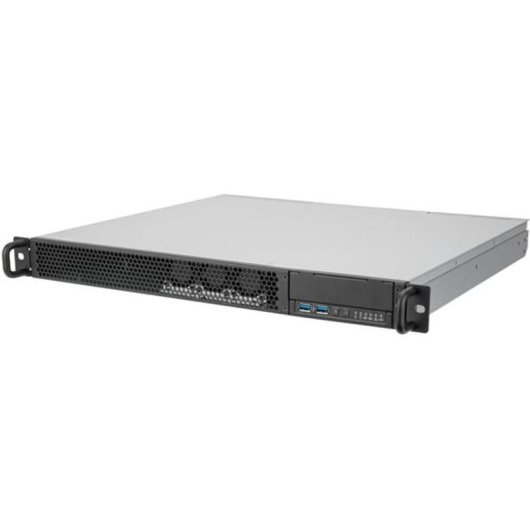 Servidor SilverStone SST-RM100 chassis rack 1U ATX preto 2x USB 3.0