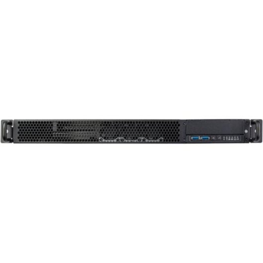 Servidor SilverStone SST-RM100 chassis rack 1U ATX preto 2x USB 3.0