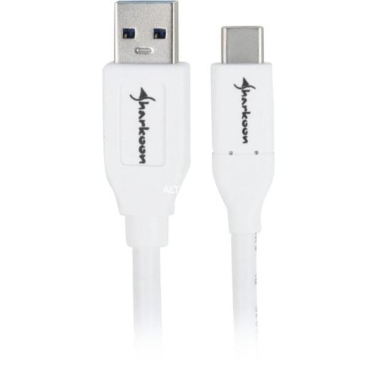 Cable USB 3.1 Gen 2 Sharkoon USB-A a USB-C Blanco 50 cm