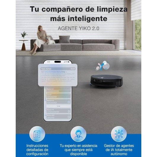 Saugroboter Ecovacs X12 Omnicyclone 22000 Pa mit OMNI PureCyclone Station