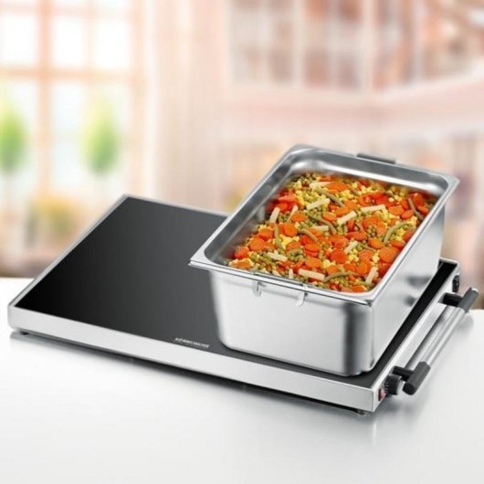 Calientaplatos Rommelsbacher WPR 407/E 400W Acero Inoxidable y Negro