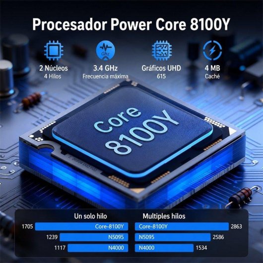 Portátil Funyet 15,6" Intel Core M3-8100Y 16GB 512GB SSD Windows 11 Pro