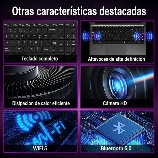 Portátil Funyet 15,6" Intel Core M3-8100Y 16GB 512GB SSD Windows 11 Pro