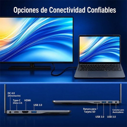 Portátil Funyet 15,6" Intel Core M3-8100Y 16GB 512GB SSD Windows 11 Pro