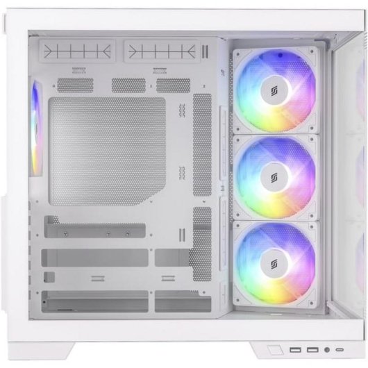 Caja PC Silentware View A-RGB Blanca Torre Midi ATX Panel Cristal