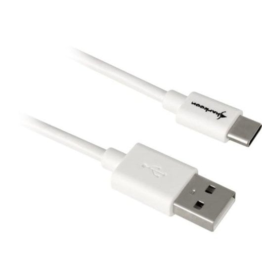 Câble Sharkoon USB 2.0 USB-A vers USB-C 1,5m Blanc