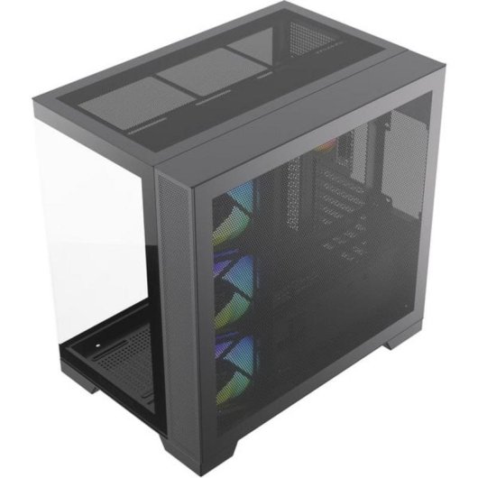 Caja PC Silentware View A-RGB Torre Midi ATX RGB con panel de vidrio