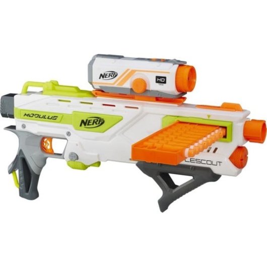 Pistola Nerf Hasbro Modulus BattleScout ICS-10 com Câmara HD