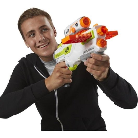 Pistola Nerf Hasbro Modulus BattleScout ICS-10 com Câmara HD