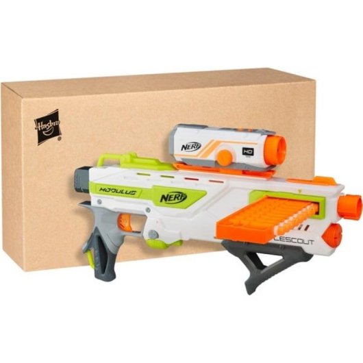 Pistola Nerf Hasbro Modulus BattleScout ICS-10 com Câmara HD