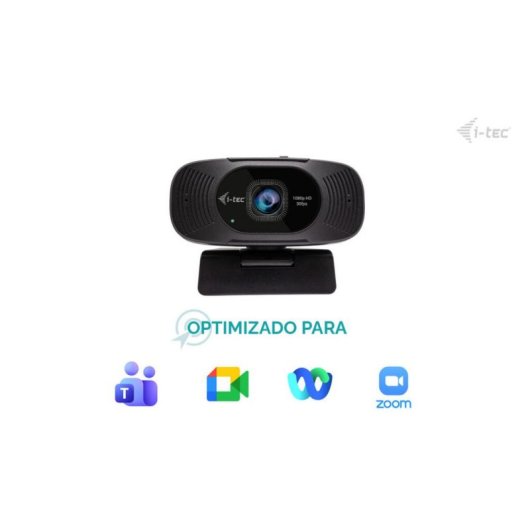 Cámara web i-tec SOLOMON 200 Full HD 1080p con micrófonos y obturador de privacidad