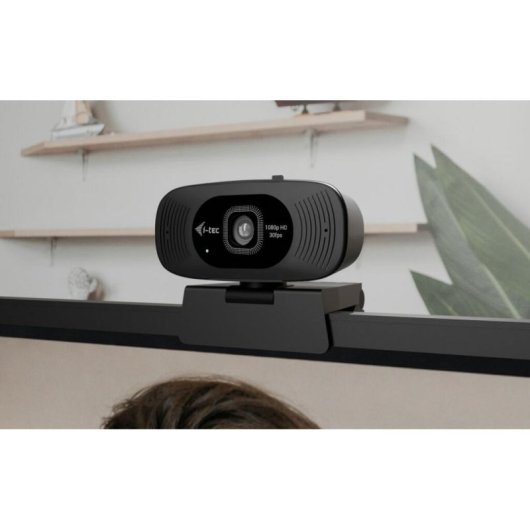 Cámara web i-tec SOLOMON 200 Full HD 1080p con micrófonos y obturador de privacidad