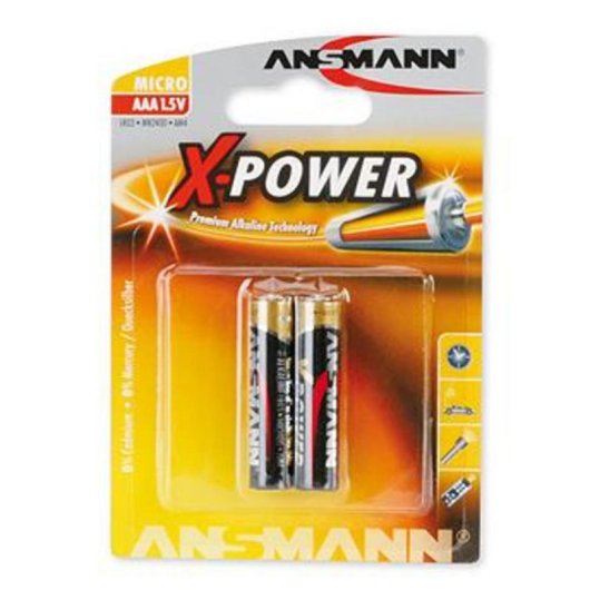 Pila Alcalina Ansmann X-Power Micro AAA 1,5 V