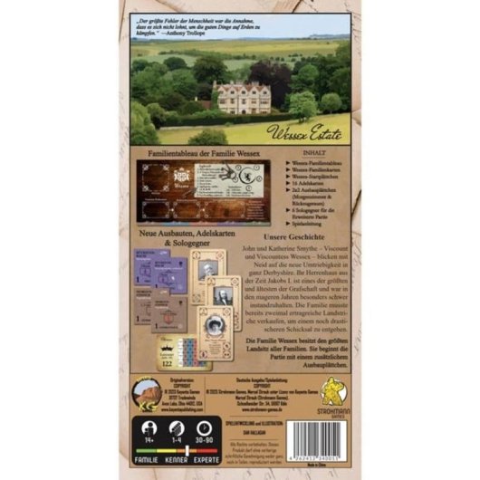 Brettspiel-Erweiterung Pegasus Obsession - Wessex 1-4 Spieler