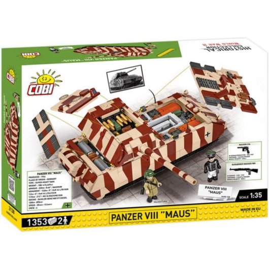 COBI Panzerkampfwagen VIII Maus COBI-3138 1353 Teile