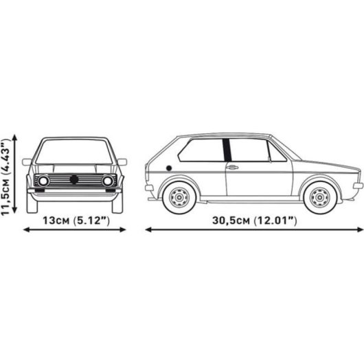 COBI Volkswagen Golf GTI Executive Edition COBI-24358 1743 piezas
