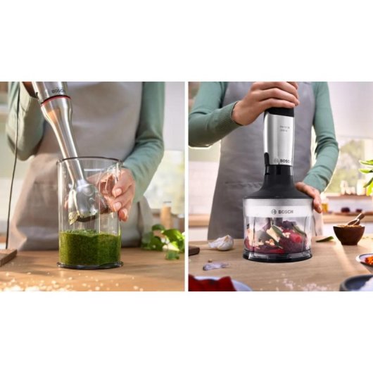 Mixer imersível Bosch Serie 6 MSM6M830 1200W Aço inoxidável