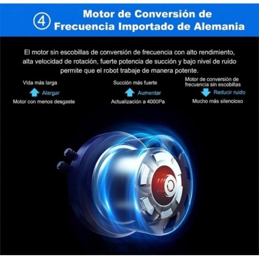 Aspirapolvere Robot Liectroux M7spro 4000Pa 2h Autonomia WiFi App Nero