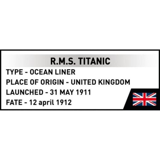 COBI R.M.S. Titanic Bausatz COBI-1688 848 Teile