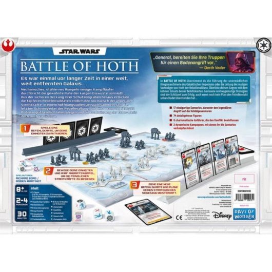 Juego de mesa Asmodee Star Wars: Batalla de Hoth para 2-4 jugadores