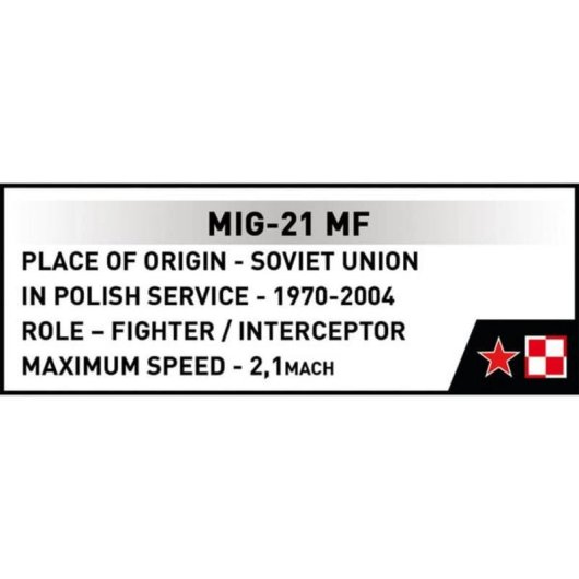 COBI MiG-21MF COBI-5918 381 Teile